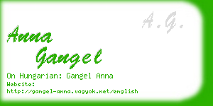 anna gangel business card